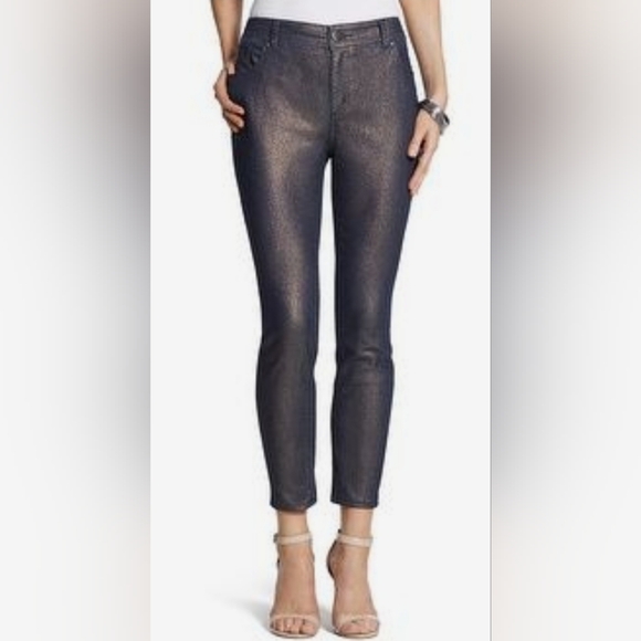 Chico's Denim - Chicos Platinum Shimmer Jeggings